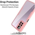 thumbnail image 4 of Clear Case for Xiaomi Redmi Note 11 4G with Built-in Screen Protector, Slim Shockproof Soft TPU Bumper Full Body Protection Phone Cover Case for Xiaomi Redmi Note 11 4G/Note 11s 4g QC Purple, 4 of 8