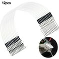 thumbnail image 6 of PASILI 12Pcs Fishing Leaders Line With Swivel And Carabiner Fluorocarbon Line Anti-Tangle Wire Fishing Tackles Accessories, 6 of 8