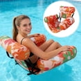 thumbnail image 4 of Pool Floats Chairs Adult,Inflatable Pool Lounge,Plant Pattern Floating Mat Hammock,Blow up Water Chairs Noodles rafts for Party Summer Water Beach Fun, 4 of 7