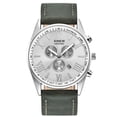 thumbnail image 1 of Gift Men's Leather Band Sports Date Analog Alloy Military Quartz Watch, 1 of 1