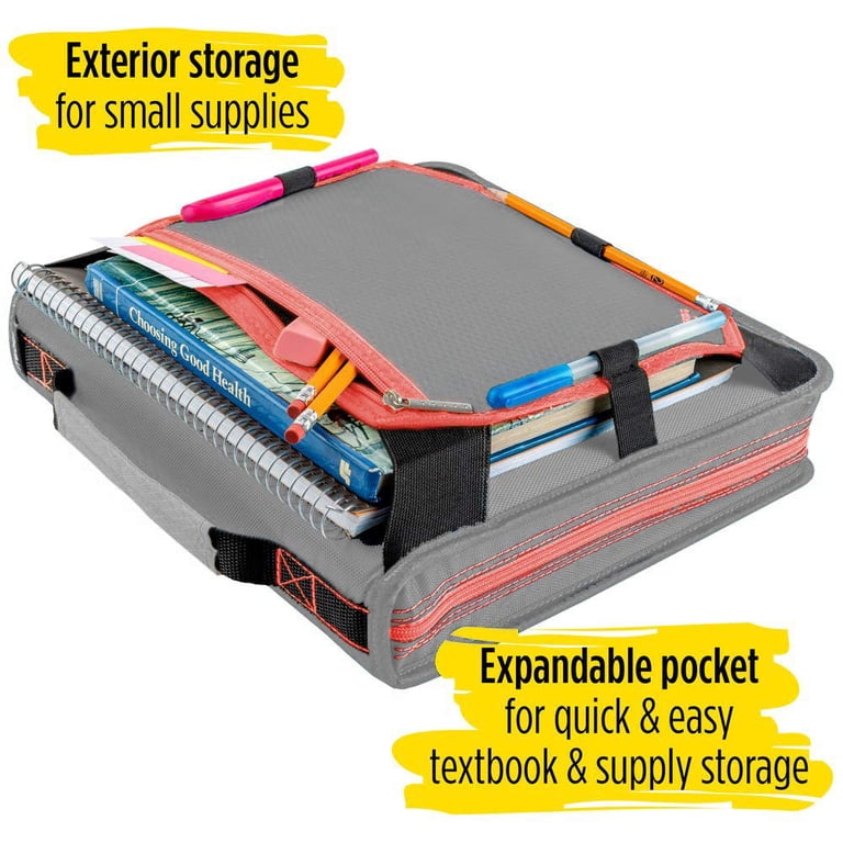 Five Star 2 inch Zipper Binder with Expandable Panel - Education