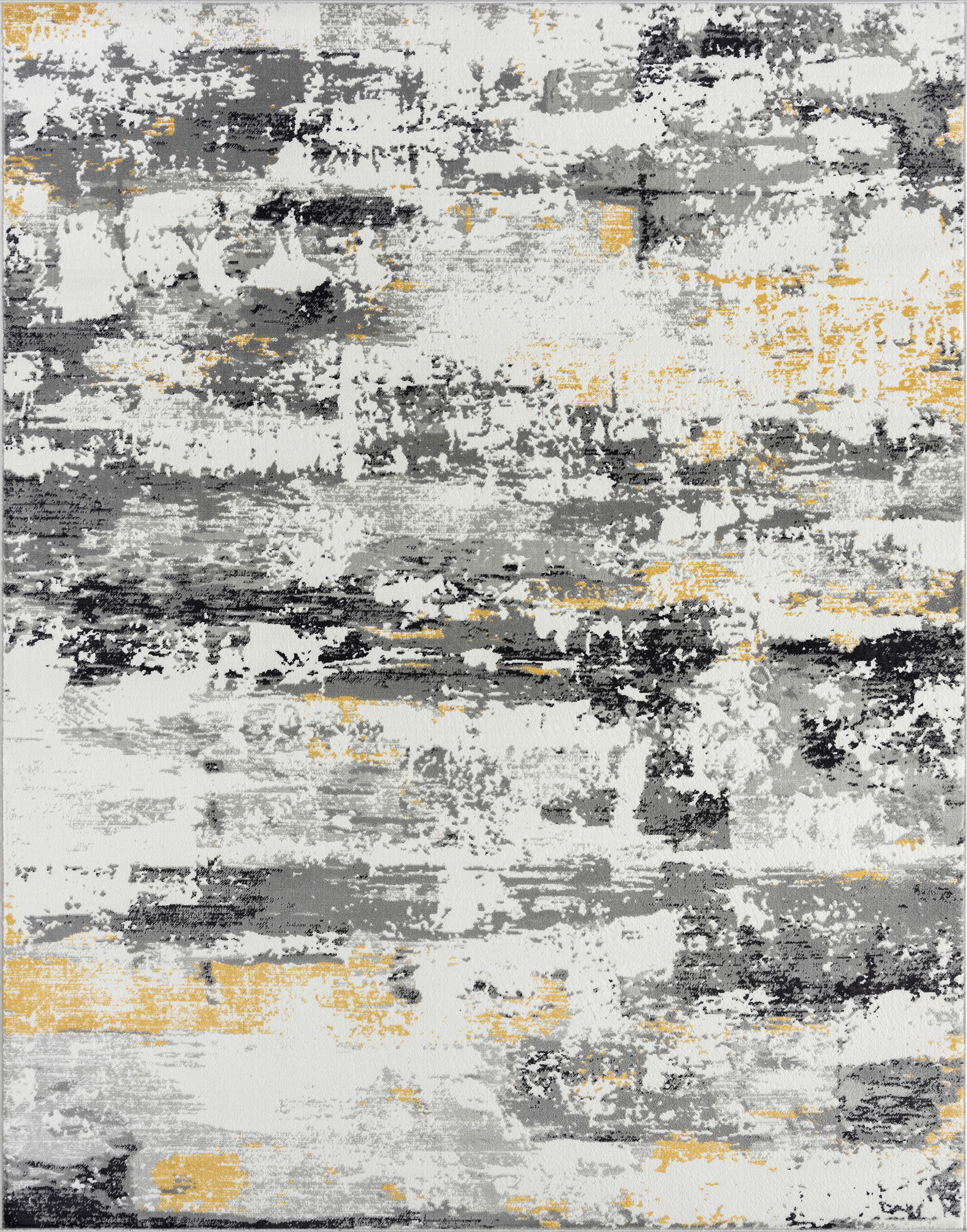 8x10 Modern Yellow Large Area Rugs for Living Room | Bedroom Rug | Dining Room Rug | Indoor Entry or Entryway Rug | Kitchen Rug | Alfombras para Salas 7'11'' x 10'3''