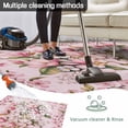 thumbnail image 5 of Pink Orchid Outdoor Rug for Patio/Deck/Porch, Non-Slip Large Area Rug 4 x 6 Ft, Spring Floral Flowers Leaves Botanical Indoor Outdoor Rugs Washable Area Rugs, Reversible Camping Rug Carpet Runner, 5 of 8