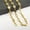 22 inches For Necklace, variant on 5mm 20-30'' Cool Coffee Beans Chain Stainless steel Necklace Bracelet Women Men-9 inches For Bracelet-silver