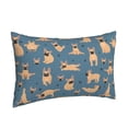 thumbnail image 2 of Bixox French Bulldog Yoga Printed Pillow Protector,Super Soft Ideal for Home,Guests,Rentals - 20"x30", 2 of 8
