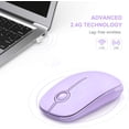thumbnail image 4 of FL Wireless Mouse - 2.4G Slim Portable Computer Mouse with Nano Receiver, Less Noise Mobile Optical Mice for Notebook, PC, Laptop, Desktop, 4 of 6