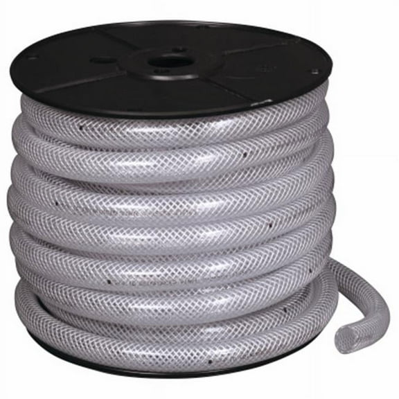 Apache Hose & Belting 244435 Reinforced Reel Clear Vinyl Tubing - 0.37 x 0.12 in. x 150 ft.