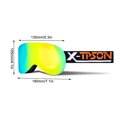 thumbnail image 3 of Gafas magnéticas para deportes de nieve, gafas protectoras antivaho de doble capa para invierno, 3 of 6
