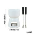 thumbnail image 3 of Leodye Mini White Ceramic Hotpot Nonstick Pan Dormitory office Portable Ramen Cooker Steamer Boil Dry Protection Suitable for Noodles Steak Cooker Eggs StirFrying, 3 of 7