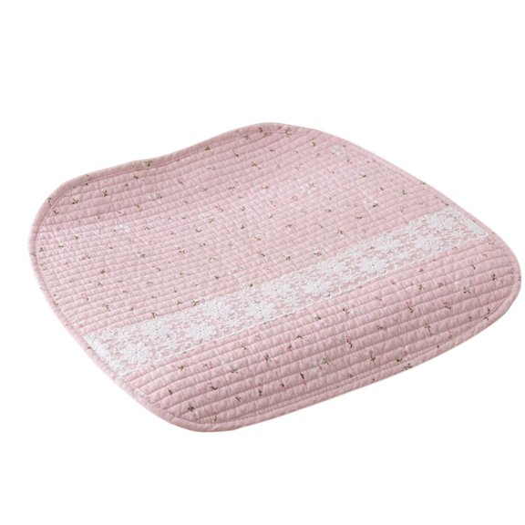 Tunhigl Seasons No Slip Pures Thin Chair Pad - Washable Office Cushion, Dining Chair Cushion, Computer Seat Pad for Home or Office Pink