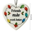 thumbnail image 3 of Fwttom Heart-Shaped Sea Glass Friendship Ornaments for Women Friends - Acrylic Best Friend Gifts 2D Hanging Ornaments, Timeless Friendship Gifts for Birthday, Christmas, Thanksgiving, Holiday, 3 of 5