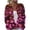 Hot Pink, variant on Halloween Cardigan Sweaters for Women Knit Moon Pumpkin Ghost Print Button Down Casual Cardigan Cute Neon Print Holiday Outfits Blue 2XL