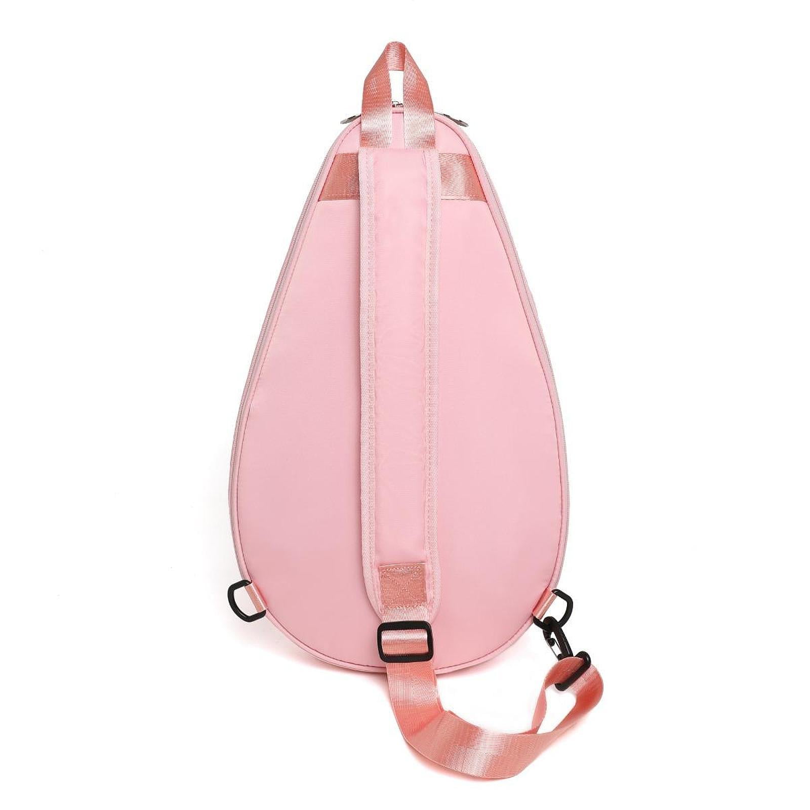 DimyFew Tennis Racket Bag Equipment Bag Professional Large Capacity Organizer Adjustable Pink