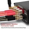 thumbnail image 5 of UCINNOVATE 2 Pack OFC Speaker Wire with Banana Plugs, Gold-Plated Banana Tips 14 AWG Audio Cable for HiFi System -1.5m / 4.9FT, 5 of 7
