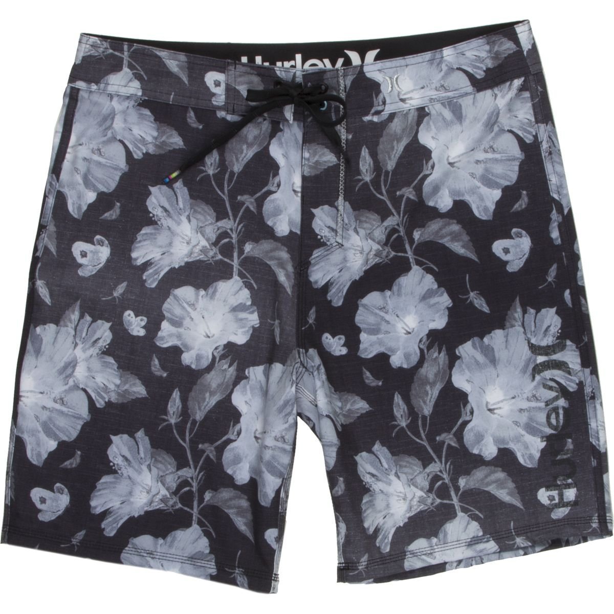 Hurley NEW Black Mens Size 36 Floral 