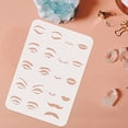 thumbnail image 3 of Facial Features Stencils Plastic Eyes Stencils Large Reusable Mouth Lips Pattern Stencil Nose Mustaches Craft Painting Stencil, 3 of 9
