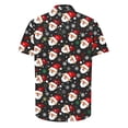 thumbnail image 4 of Elvqul Button up Shirts for Men Christmas Vacation Print Short Sleeve Mens Shirts Funny, 4 of 5