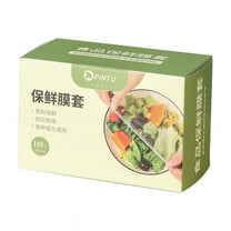 Vikakiooze 100Pcs Plastic Bowl Covers Reusable, Elastic Food Storage Covers, Elastic Bowl Covers Wrap Outdoor Picnic