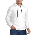 thumbnail image 2 of Sikiie White Men's Hoodie, Essentials Hoodie, Sweatshirt, Pullover Hooded Sweatshirt for Men-4X-Large, 2 of 7