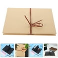 thumbnail image 3 of WRITWAA Khaki Folding Photo Album with Hard Craft Cover for Secure Memory Storage, 3 of 10