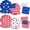 4th of July, variant on 4th of July Decorations, USA 250th Anniversary Plates and Napkins Set - Serves 24, Patriotic Party Supplies, Disposable Paper Plates and Napkins for July 4th Celebrations