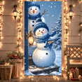 thumbnail image 2 of Snowman Decoration Winter Banner Christmas Design Snow Theme for Holiday Party Indoor Decor Seasonal Celebration, 2 of 9