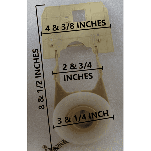 Toto 3-Inch Toilet Flapper Valve, THU128 & C863 with Silicone Seal, Counter Balanced Replacement Part