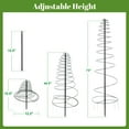 thumbnail image 5 of IHOMEPARK 45" Tall Garden Trellis for Climbing Plants, Metal Plant Trellis for Potted Plants Vegetables Flowers, 5 of 6