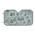 thumbnail image 6 of Lsque Pirate Adventure Map Car Windshield Sun Shade | Accordion Folding Style Auto Shade for Car Truck SUV Van | Blocks UV Rays Sun Visor Protector | Medium, 6 of 7