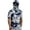 #117White, variant on Men's Lightweight Camouflage Gradient Quick Dry Fishing Hoodie Shirt - UPF 50  Sun Protection Short Sleeve Shirts with Neck