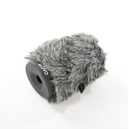 UPC: 0604888903592 | Movo Ws-g80 Furry Rigid Windscreen For Microphones 18-23mm In Diameter And Up To 3.1 [8cm] Long – Dark Gray