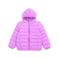 thumbnail image 3 of iiniim Kids Boys Girls Winter Coats Windproof Lightweight Puffer Jacket Down Coat Outerwear 3-16 Purple 5-6, 3 of 7