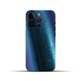 thumbnail image 3 of IPG Compatible with iPhone 14 Pro Max Decorative Carbon Fiber Vinyl Back and Sides Full Protection Anti Scratch Skin Guard - 3D Surface - Easy to Install for 14 Pro Max (Purple to Navy Blue Chameleon), 3 of 5