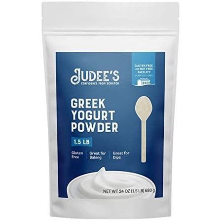 Judee's Gluten Free Greek Yogurt Powder - Nut Free Mix - Instant Yogurt Powder for Smoothies, Popsicles & Ice Cream - 1.5 lb, Pack of 1