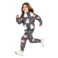 thumbnail image 5 of YOUYEDIAN Halloween Hoodies for Teen Girls Funny 2 Piece Sweatsuit Fall Winter Cute Long Sleeve Hooded Hoodies Fashion Fleece Sweatpants (Dark Gray, 9-10 Years), 5 of 5