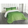 thumbnail image 3 of Ambesonne Green Quilted Bedspread Set 3 Pcs, Abstract Art Water Drops, Queen Size, Fern Green Apple Green, 3 of 5