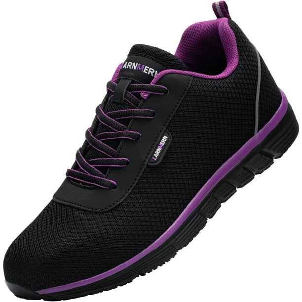 LARNMERN Steel Toe Shoes Women/Men Work Shoes Comfortable Indestructible Safety Shoes NonSlip