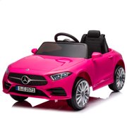 12V Kids Ride On Car w/ Parents Remote Control, Licensed Mercedes-Benz CLS 350 for Kids, Four Wheel Suspension,Power Display, Music, Volume Control, LED Lights, MP3,USB/SD for Kids 37-95 Months