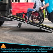 Wheelchair Ramps, Adjustable Portable, 600 lb capacity, 8 Ft Scooter Ramp