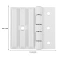 thumbnail image 2 of OULII Shower Door Hinges Door Attachment Plastic White 1Set, 2 of 8
