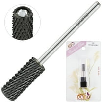 USA PANA Professional 3/32" Shank Size - Crystal Top Small Barrel Carbide Bit - Nail Drill Bit for Dremel Machine (Extra Coarse, Black)