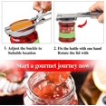 thumbnail image 5 of Abridor de tapas de latas, abridor manual de botellas de tarro de mermelada de acero inoxidable para cocina, removedor de tapas de desayuno para personas mayores, 5 of 5