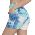 thumbnail image 2 of AXXD leggings for women，Ladies Shorts Athletic Workout Pocket Sweatshorts Tie-Dye Bike Short Compression Leggings Yoga Shorts Pants Spring Gift for girlfriend, 2 of 5
