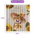 thumbnail image 5 of Happy Women's Day Abyssinian Sunflower Vintage Proud Mom Shower Curtain Cat Lover Kitten Owner Gifts Waterproof Bathroom Bathtub Curtain - 02030, 5 of 5