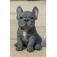 thumbnail image 2 of Hi-Line Gifts 6.25" Sitting French Bulldog Puppy Outdoor Garden Statue, 2 of 8