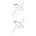 thumbnail image 2 of Jumpingount Pareja anillos boda anillo de abertura del puño Punk dedo bucle círculo mujer hombre chicas dama joyería Anti-alergias accesorios de Plata 2piezas, 2 of 6