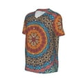 thumbnail image 2 of Haiem Hip Hop Hipster Baseball Jersey Button Down Shirts Sports Uniforms Men Women Jersey(Mandala,X-Large), 2 of 9
