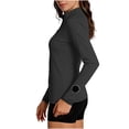 thumbnail image 7 of PBFRDSJ Women's UPF 50+ Sun Protection Jacket Long Sleeve Full Zip Lightweight Rash Guard Stretchy Gym Running Jacket, 7 of 7