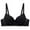 Black BK34, variant on Women Bra Womens Underwear Gathered No Underwire Bras Solid Color Fashion Thin Brassiere Loose Casual Wear Pink 38