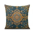 thumbnail image 2 of Boho Yellow Pattern Linen Ethnic Design Farmhouse Throw Pillow Covers 18 X 18 Inch, Set Of 2, Linen Study Sofa Cushion Cover Indoor Living Room Home Decor, 2 of 7
